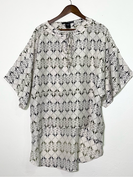 Thomas Wylde Tops - Thomas Wylde Luxury Silk Tunic Blouse Skull Celtic Cross Size M